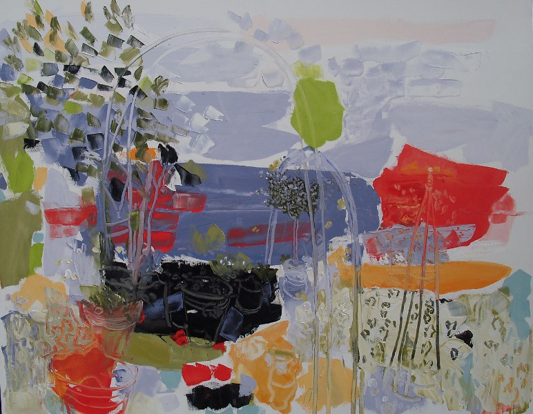 Sea Garden, oil on canvass, April 2015. 152 x 122cm by Chistopher Good